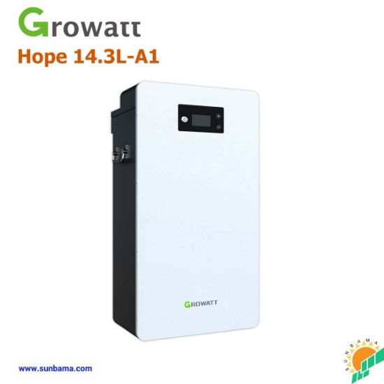 باتری لیتیومی Growatt  با ظرفیت 5 کیلووات ساعت 280 آمپر مدل Hope 14.3L-A1