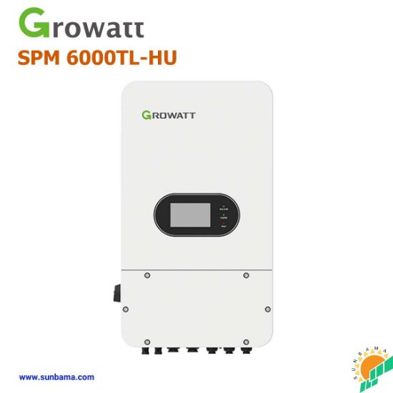 اینورتر هیبرید 6000 وات Growatt مدل  SPM 6000TL-HU